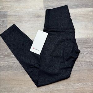 Lululemon Align HR Pant 25" Ripple Emboss Black RIEB